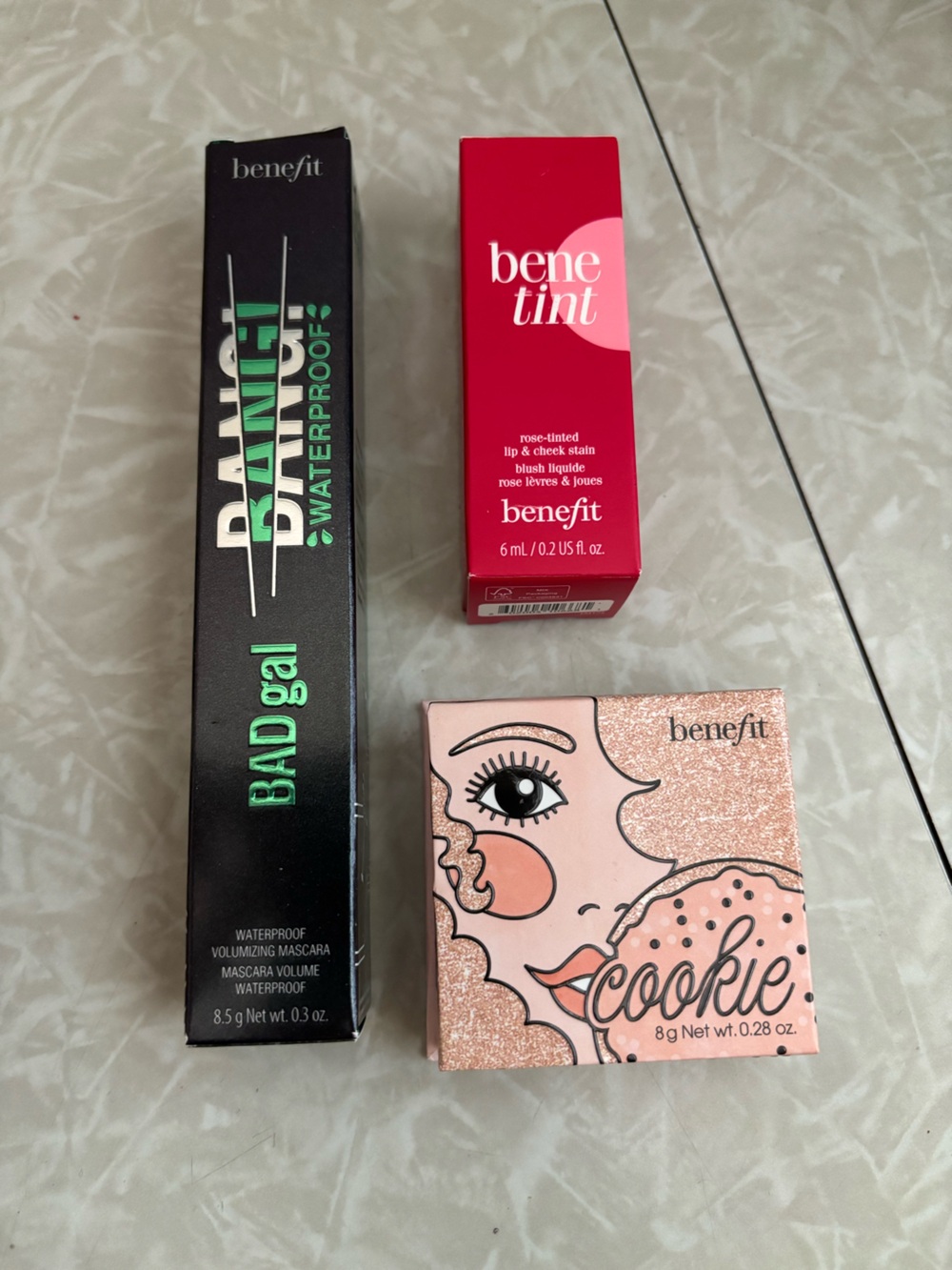 Benefit BADgal BANG! Mascara cookie highlighter, benetint classic NEW